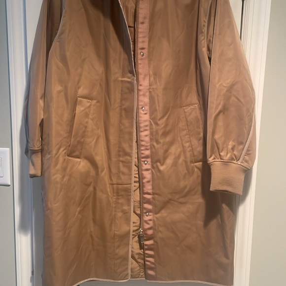 NWOT ZARA all weather coat with hood size S - Picture 2 of 12